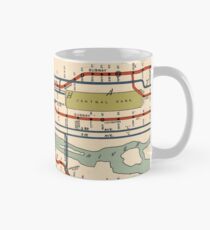 Taza Mapa del metro de la ciudad de Nueva York (1918)
