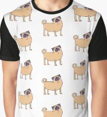 Mops Leben Grafik T-Shirt