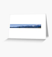 Snow-Capped Mountains Panorama Greeting Card