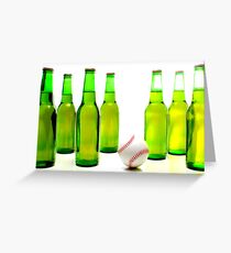 Baseball & Beer Greeting Card