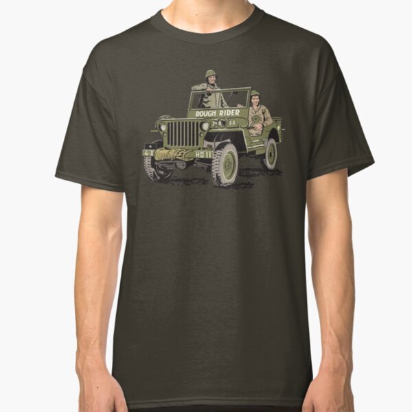 D-DAY, Rough Rider Jeep and General Ted Roosevelt Classic T-Shirt