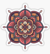 Red Mandala Sticker