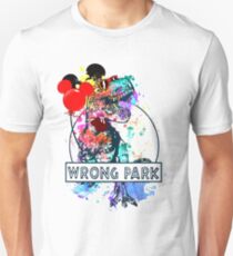 Funny T-rex Wrong Park T-shirt T-rex With Balloons Get Lost Unisex T-Shirt