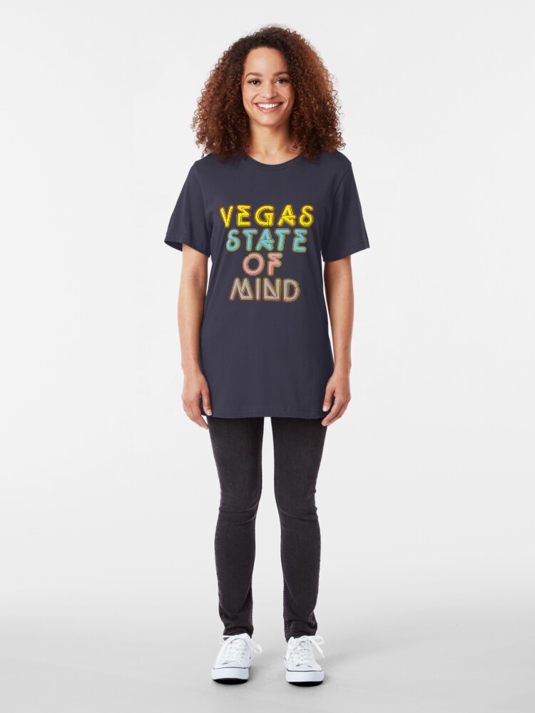 Alternate view of Vegas State of Mind Vacation T-shirt Slim Fit T-Shirt