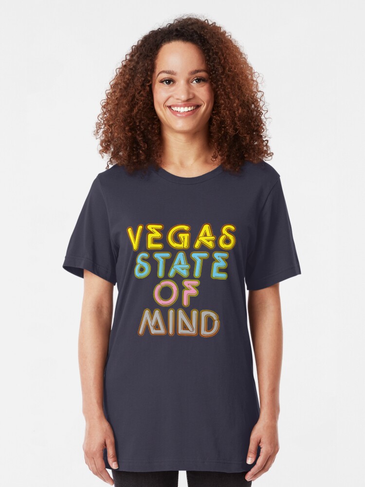 Alternate view of Vegas State of Mind Vacation T-shirt Slim Fit T-Shirt