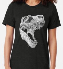 Camiseta de tejido mixto T-rex skull