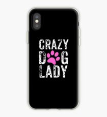 Verrückte Hundedame Pink Paw, Hundemutter, verrückte Hundemutter iPhone-Hülle & Cover