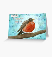 Spring Robin Greeting Card