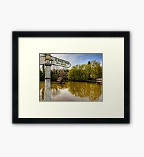 The Duckpond in the village of Crawley, near Winchester Framed Print
