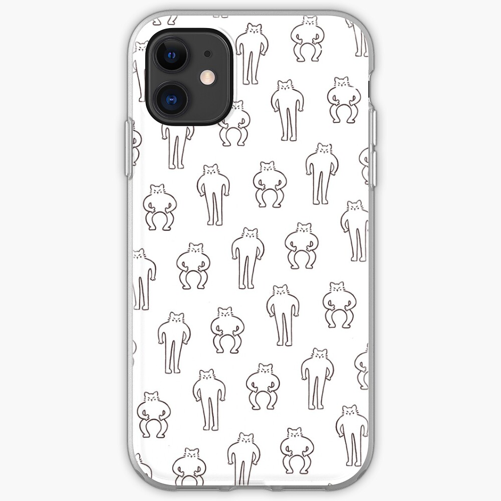 Flexing & Squating Cat iPhone Soft Case
