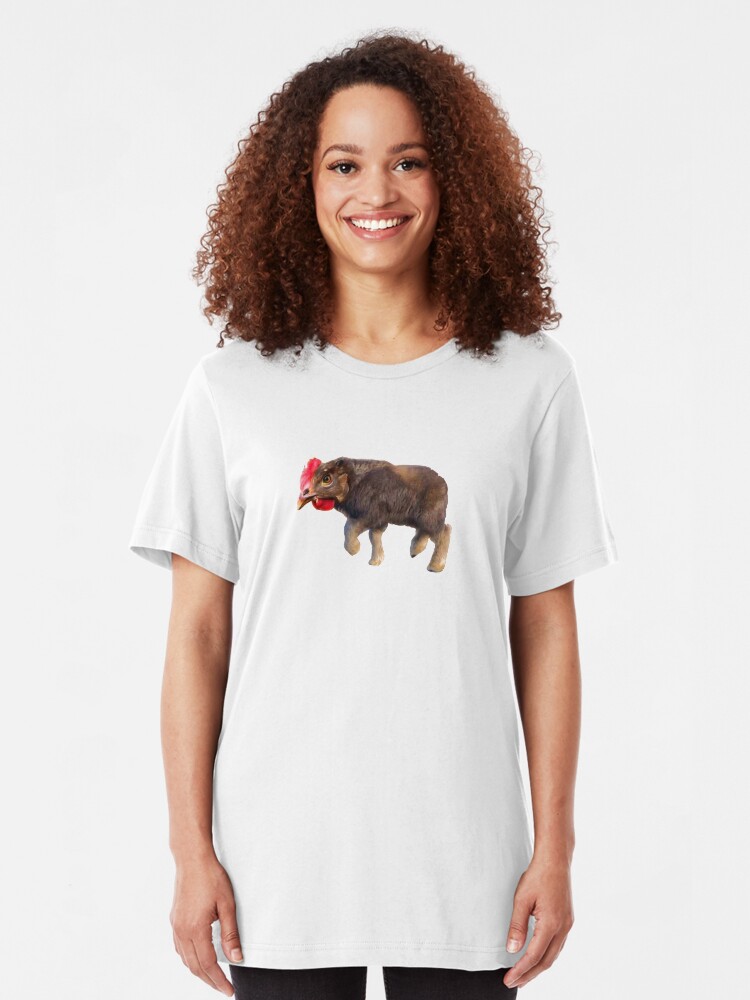 Alternate view of Chikalo - Buffalo Chiken Meme Slim Fit T-Shirt