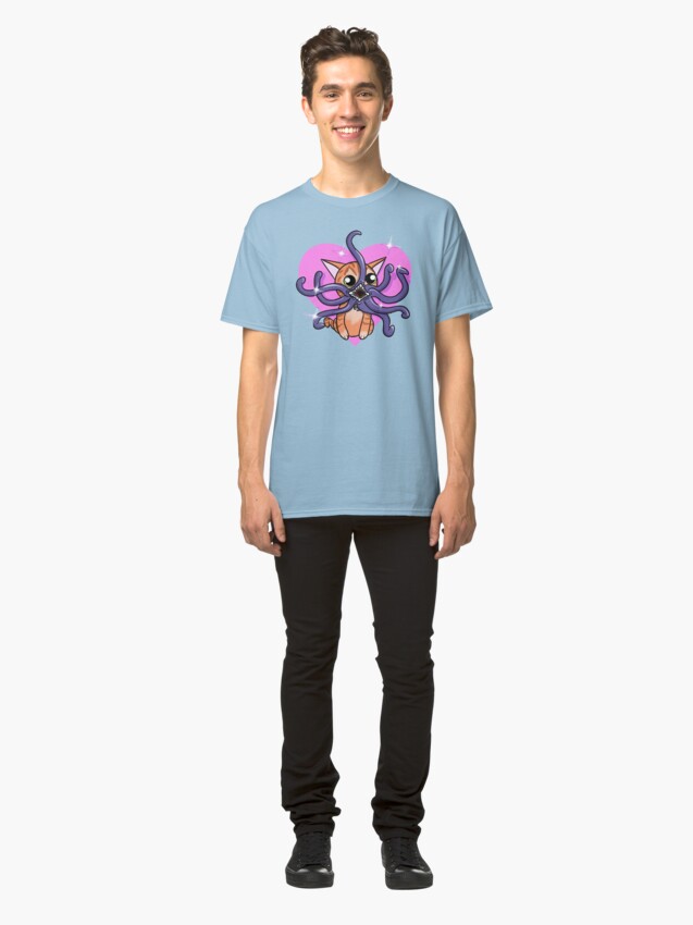 Alternate view of Love Goose the cat Classic T-Shirt