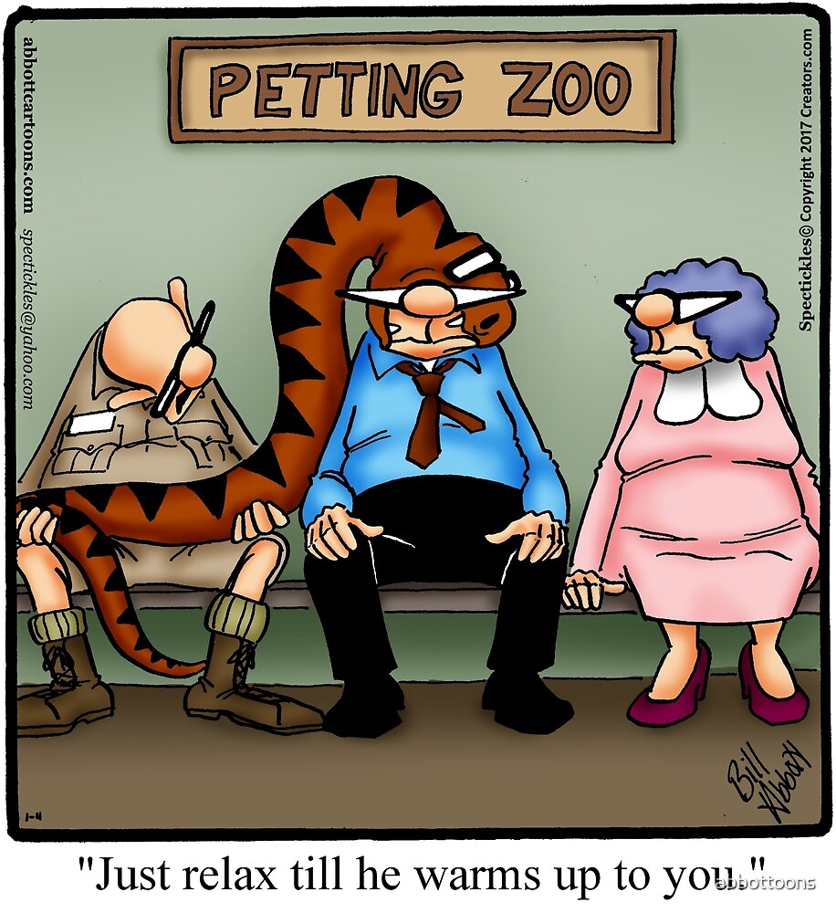 "Funny Zoo Humor Friendly Snake" by abbottoons Redbubble