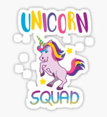 Unicorn Squad Birthday Sticker