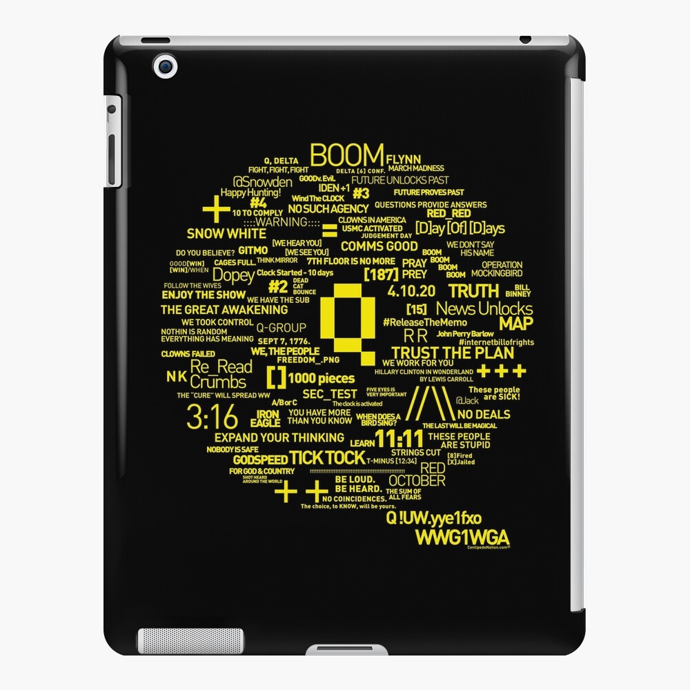 Qanon - Great Awakening - QResearch - OFFICIAL Cryptograph V2 iPad Case & Skin