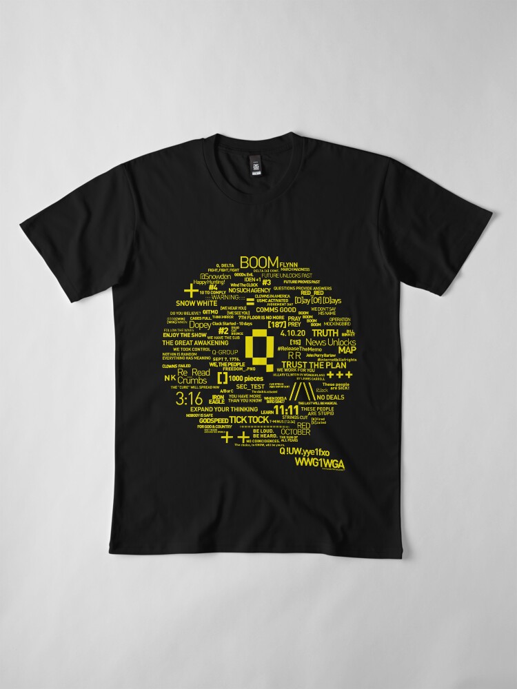 Alternate view of Qanon - Great Awakening - QResearch - OFFICIAL Cryptograph V2 Premium T-Shirt