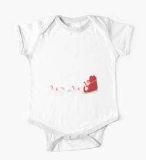 Santa 2.0 Reindeer Upgraded to Unicorns - Perfect Gift Unicorn Santa Baby Body Kurzarm