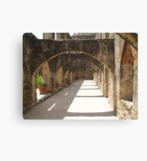 Walkway of Convento Canvas Print