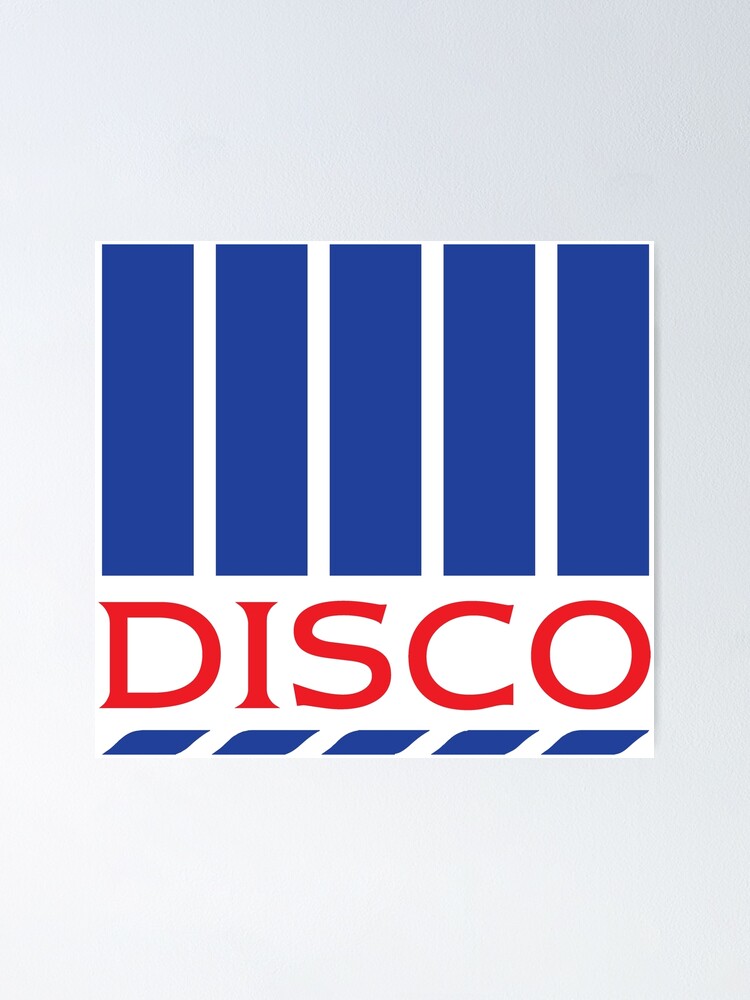 Disco Tesco Logo Poster By Chrismick42 Redbubble