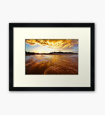 Golden Tide Framed Print