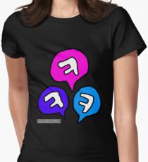 Koreanㅋㅋㅋ Ke ke ke laughing bubbles Korean Hangul Women's Fitted T-Shirt