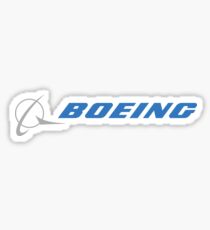 blue boeing logo Sticker