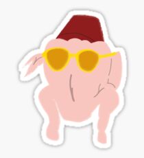 turkey head monica Sticker
