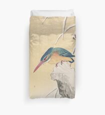 Eisvogel von Ohara Koson Bettbezug