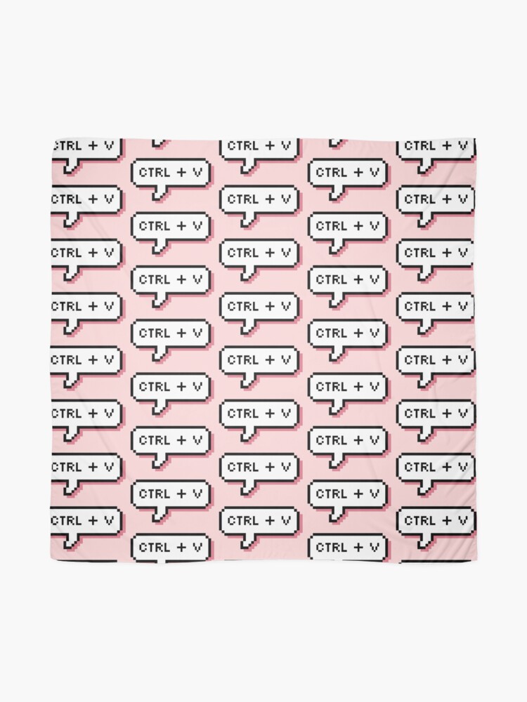 Alternate view of CTRL + V - Pixel Speech Bubble - (Pink) Scarf