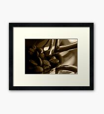 Coffee cup and beans Framed Print