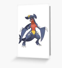 garchomp Greeting Card