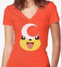Pokemon - Teddiursa / Himeguma Women's Fitted V-Neck T-Shirt