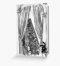 to up stairs Greeting Card