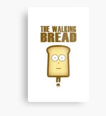 The Walking Bread Metal Print