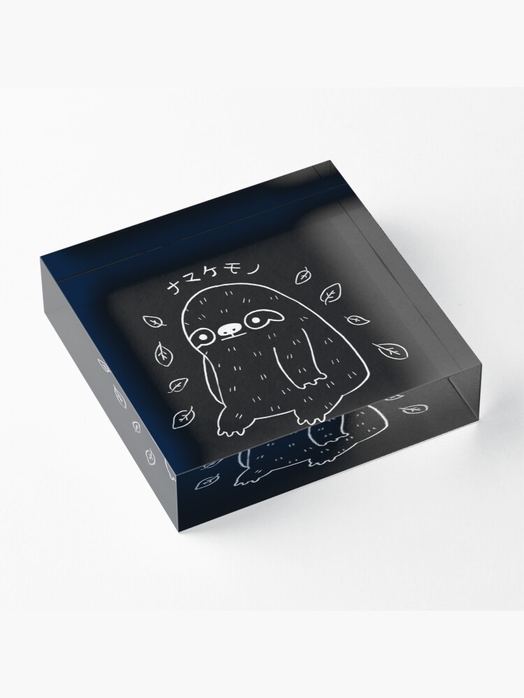Alternate view of Monochrome Sloth - Simple Art Acrylic Block