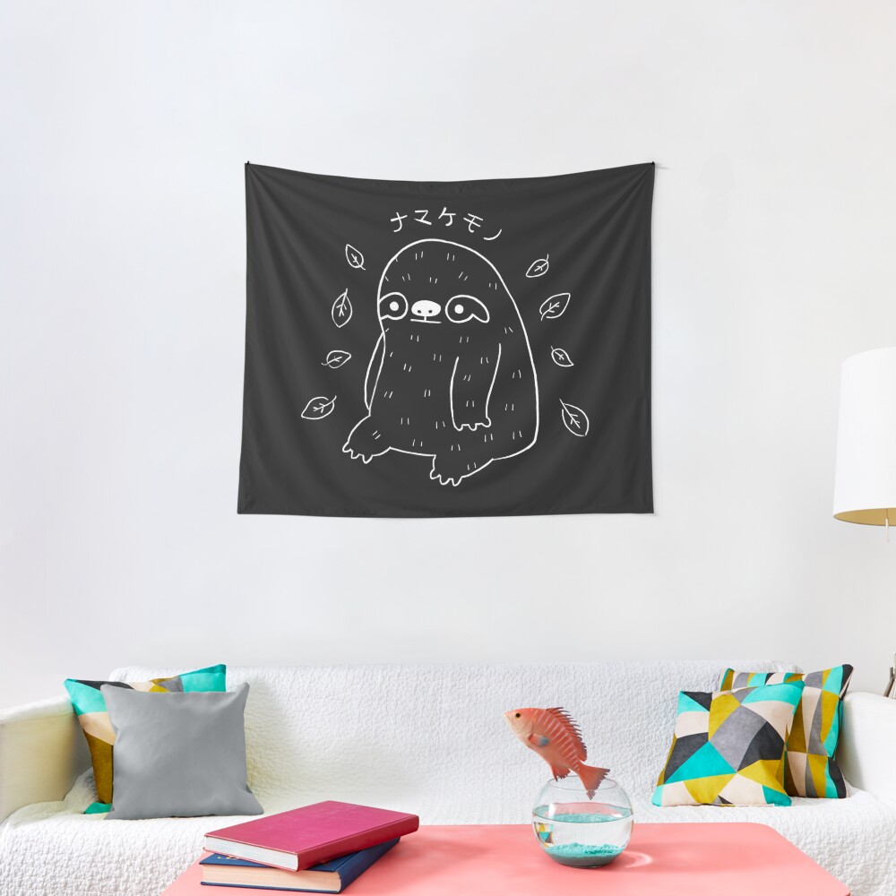Monochrome Sloth - Simple Art v2.0 Tapestry