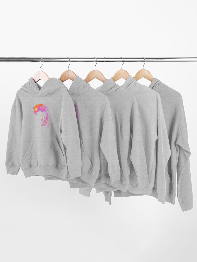 Alternate view of Space Surfing Kids Pullover Hoodie