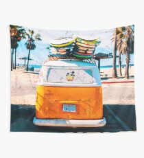 Tela decorativa VW Van Combi Hippie van - Surf, Playa quality Calidad HQ