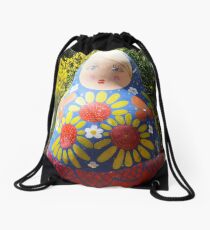Giant Babushka doll Drawstring Bag
