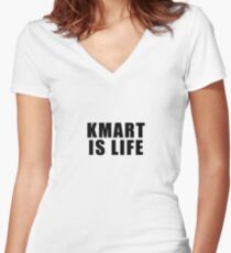 KMART IS LIFE Women's Fitted V-Neck T-Shirt
