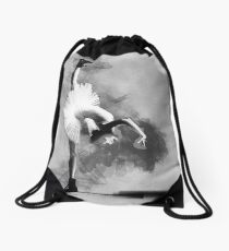 at night she dreamed of becoming a dancer Drawstring Bag