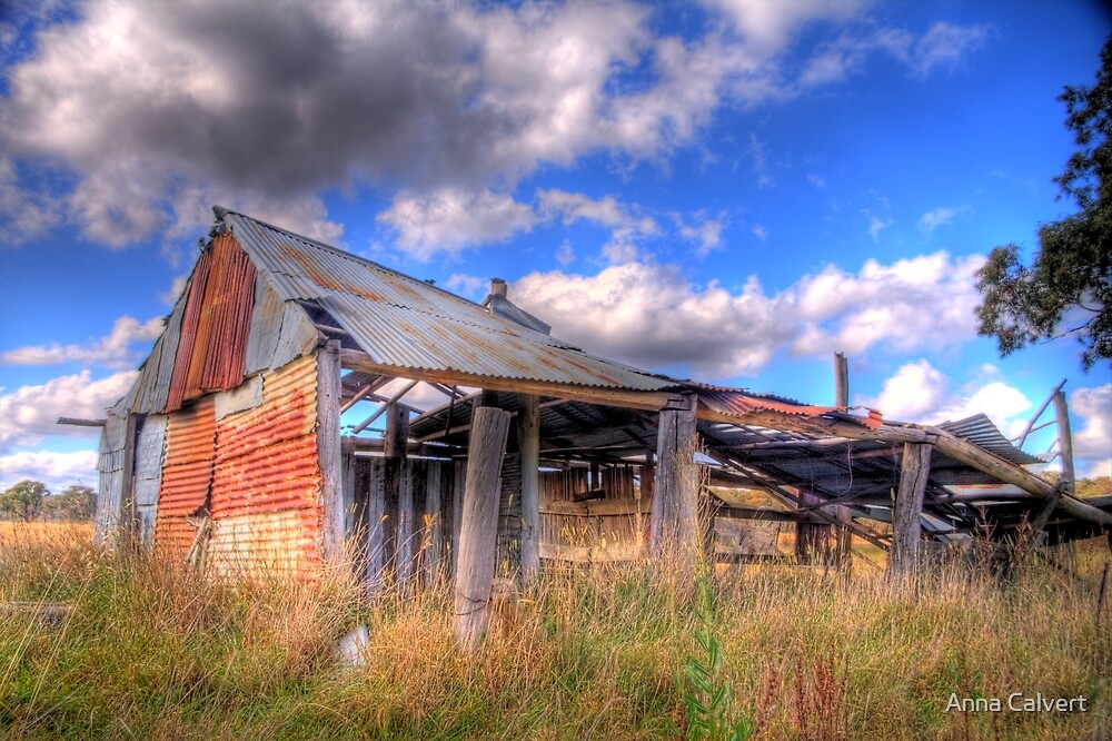 "Old wool sheds at Forde, Canberra" by Anna Calvert Redbubble