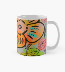 Taza clásica Patrón floral de la ilustración