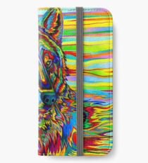 Colorful Psychedelic Rainbow Wolf iPhone Wallet/Case/Skin