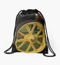 Traction Engine Front Wheel Drawstring Bag