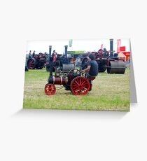 On the engine Greeting Card