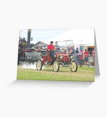 Steam Car Greeting Card