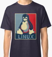 Linux tux penguin obama poster Classic T-Shirt
