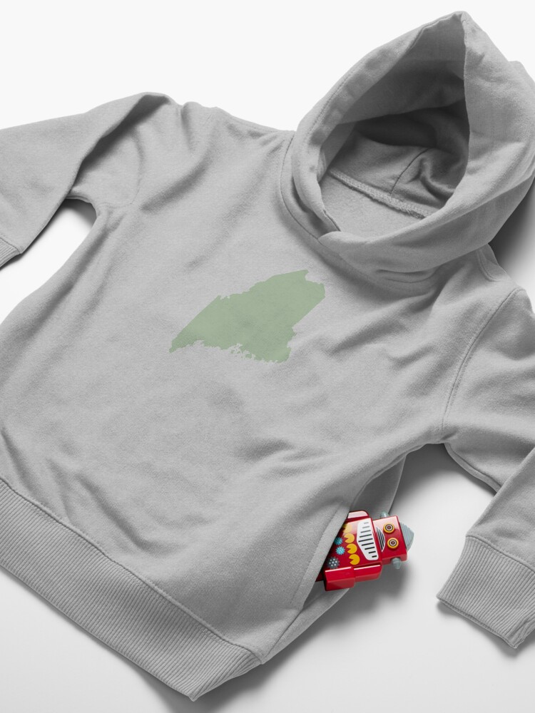 Alternate view of Maine Love in Sage Toddler Pullover Hoodie