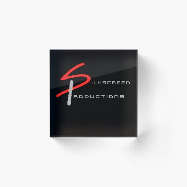 Silkscreen Productions Red & Black Acrylic Block